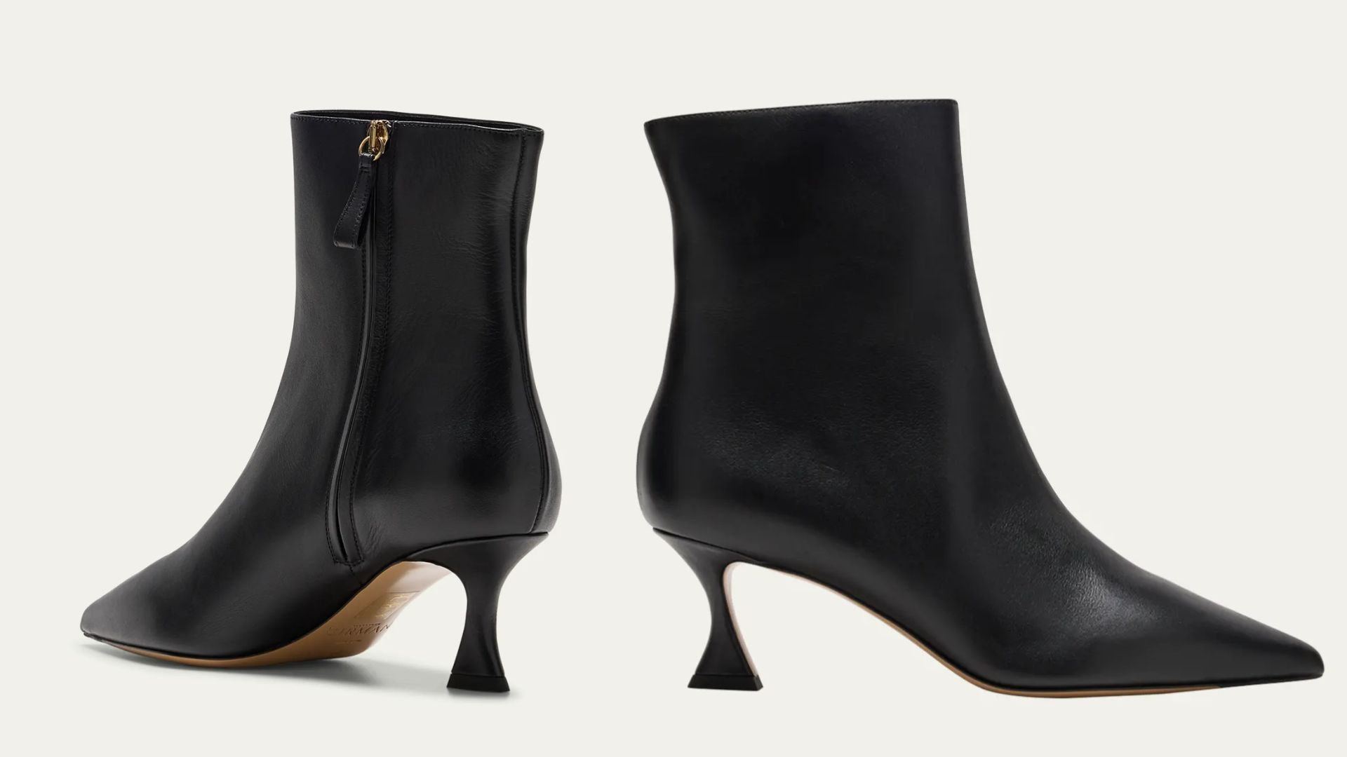 Alexandre Birman Bell Leather Ankle Booties (Image via Bergdorf Goodman)