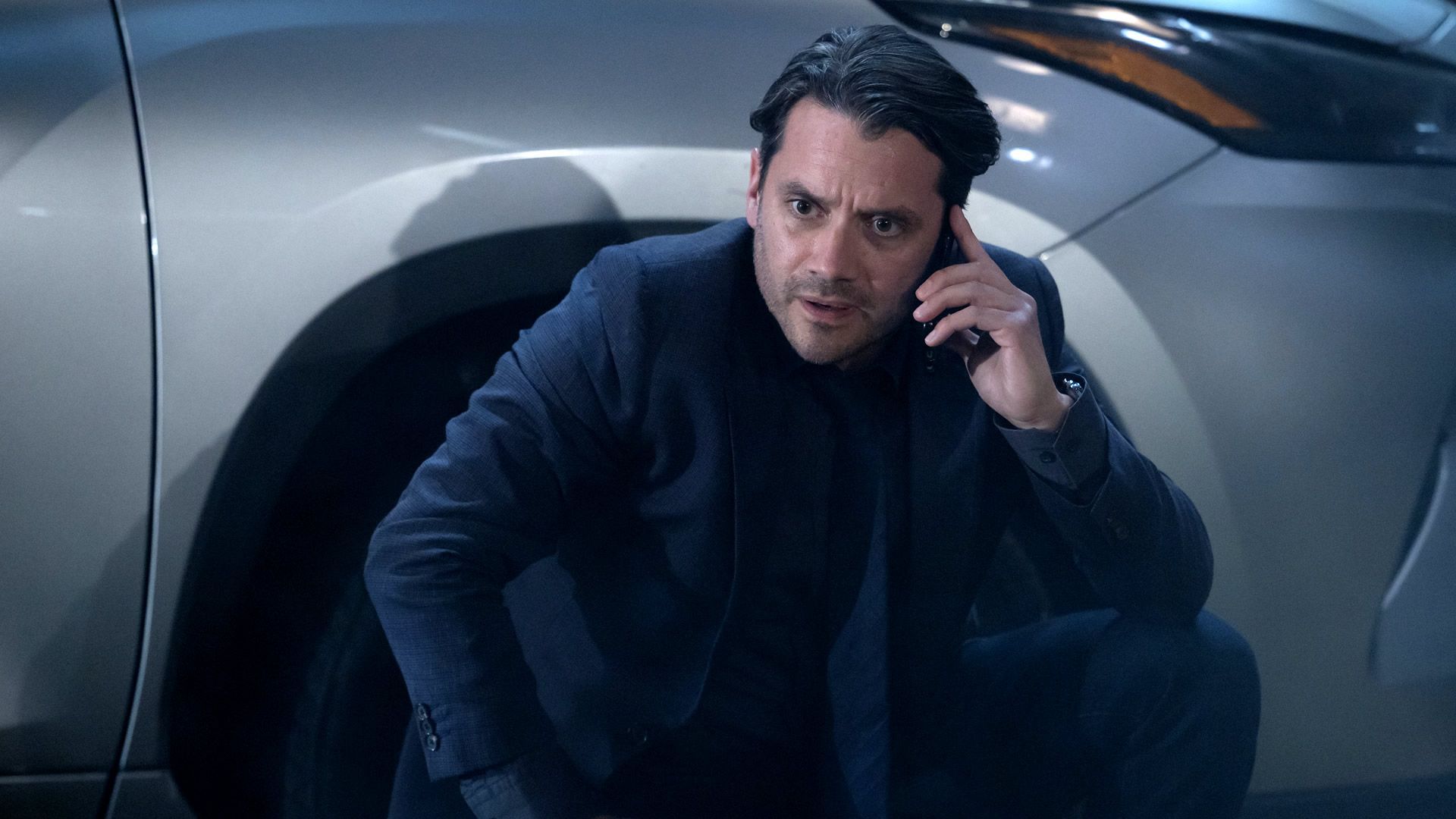 Dominic Zamprogna as Dante Falconeri talking on the phone. | Image Source: ABC