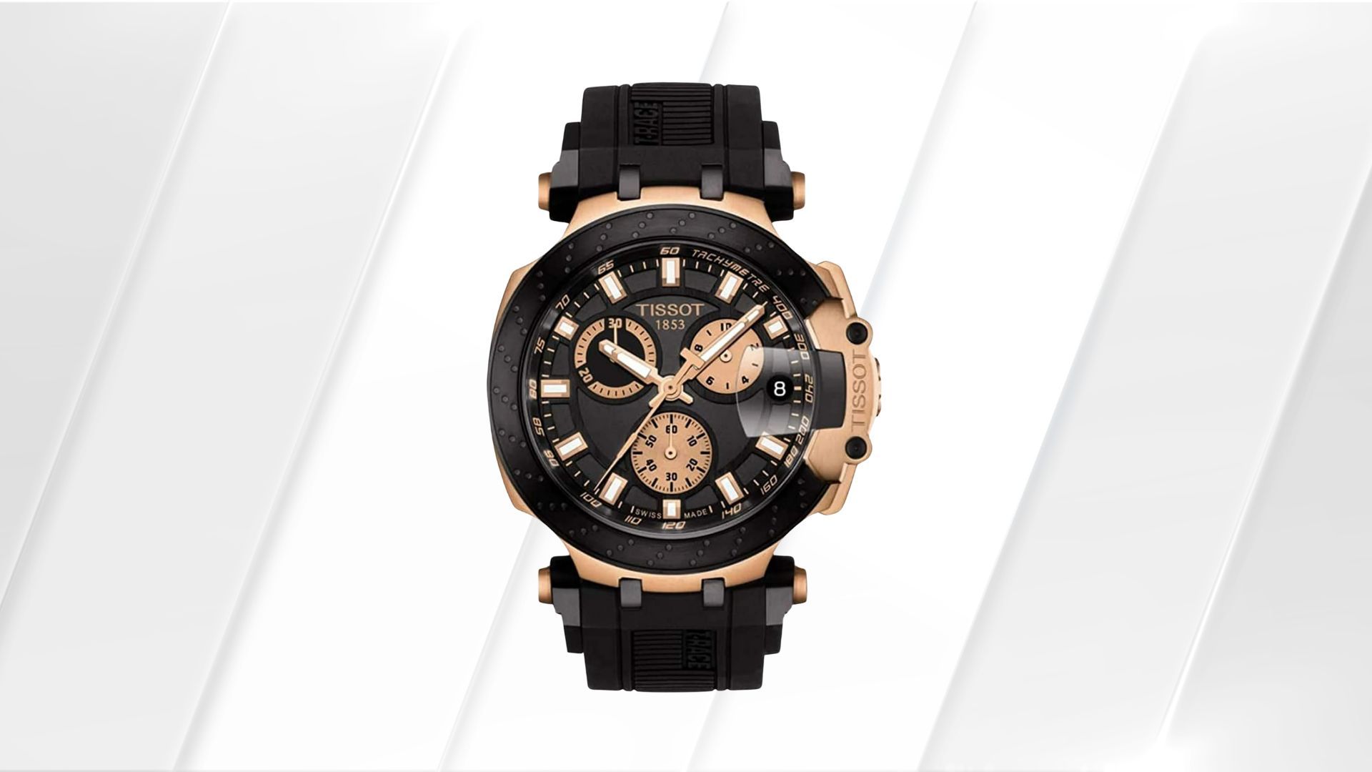 Tissot T-Race Chronograph Quartz Black Dial Men&rsquo;s Watch (Image via Walmart)