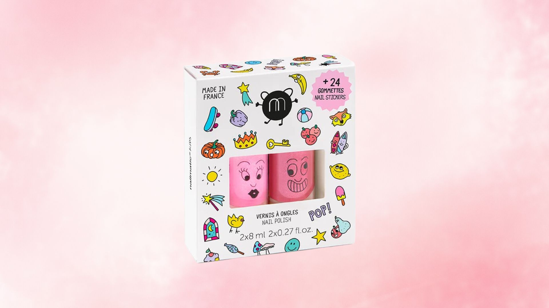 Nailmatic Pop Nail Polish &amp; Stickers (Image via Amazon)