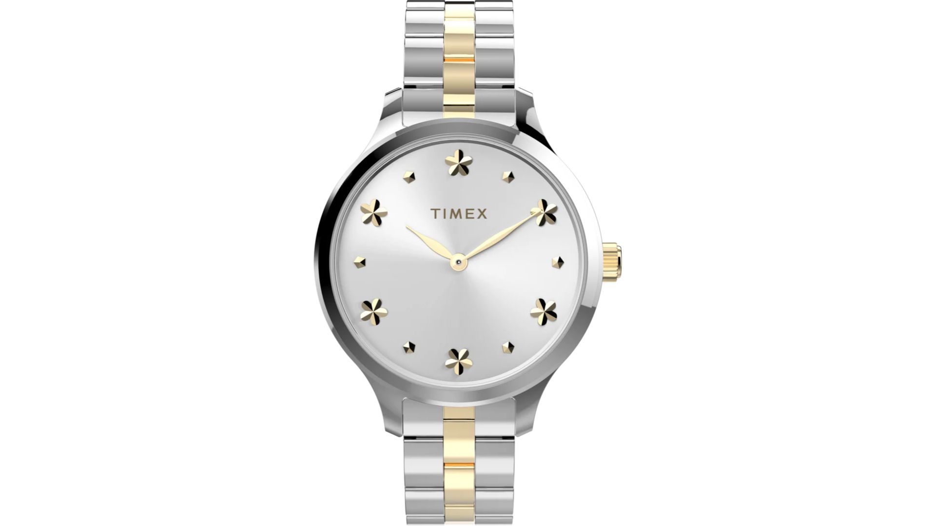 Peyton 36mm Stainless Steel Bracelet Watch (Image via Timex)