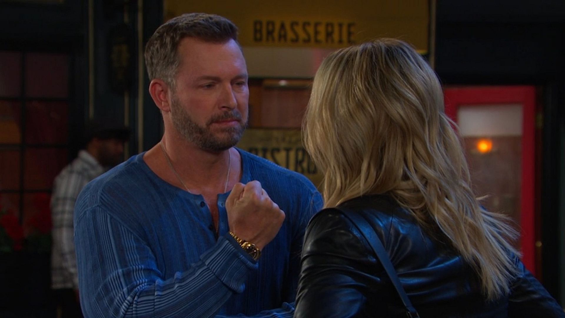 Days of Our Lives&#039; Brady confronting Kristen. | Image Source: Peacock