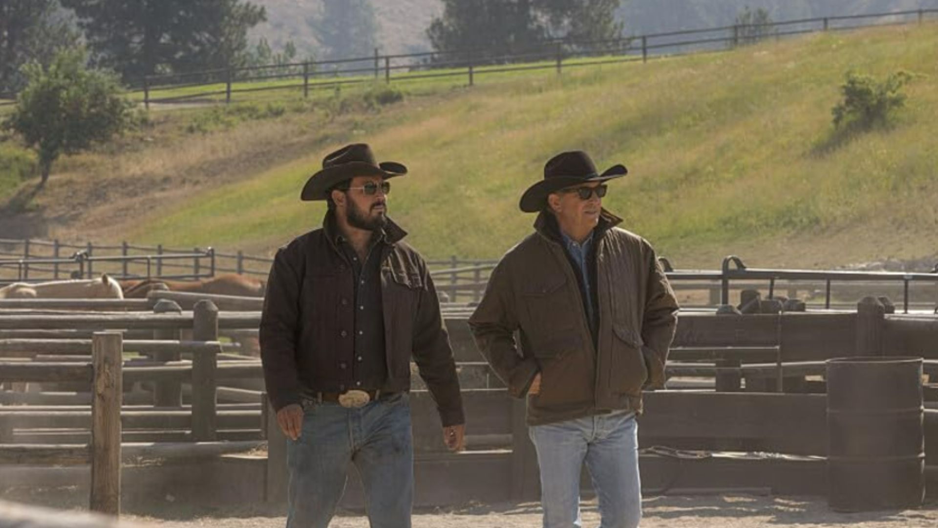 Kevin Costner and Cole Hauser in Yellowstone (Image via Netflix, Paramount Network)