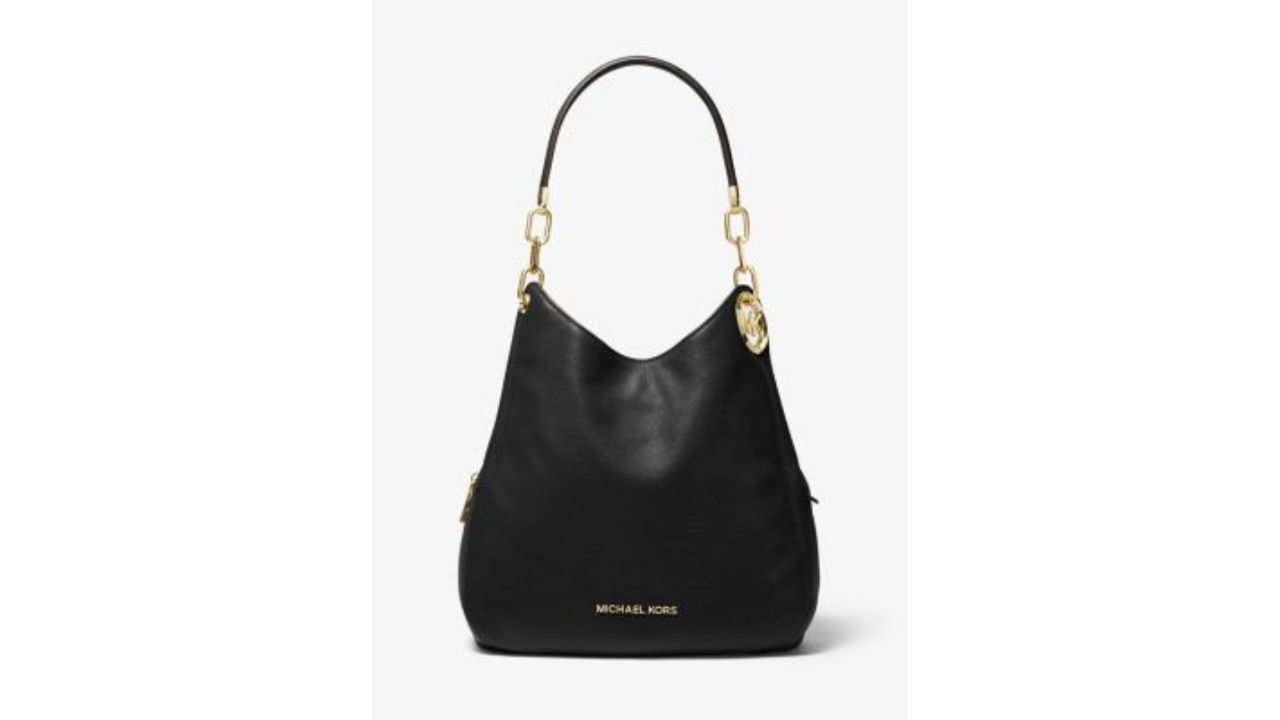 Lillie Large Pebbled Leather Shoulder Bag from Michael Kors