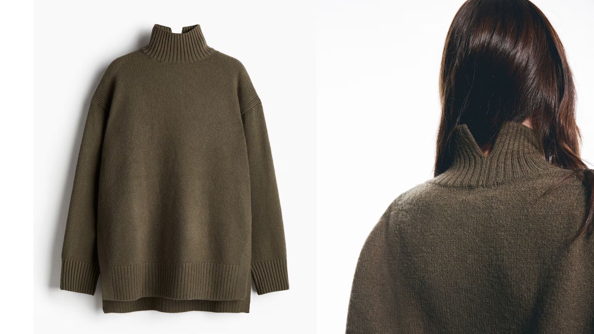 Oversized Turtleneck Sweater (Image via H&amp;M)