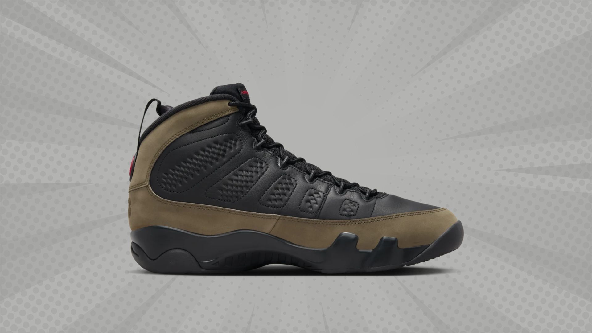 Air Jordan 9 &quot;Olive&quot; (Image via Nike)