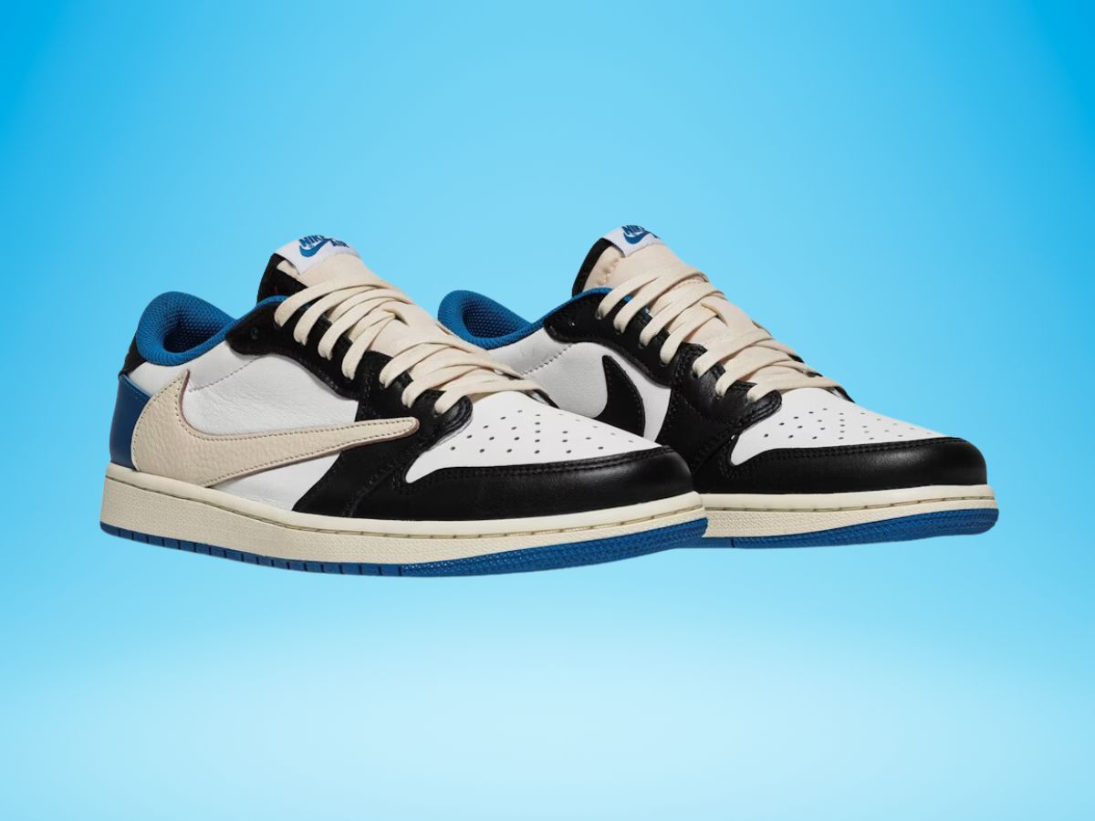 Air Jordan 1 Retro Low &lsquo;Military Blue&rsquo; (Image via Novelship)