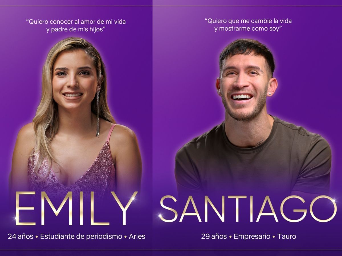 Love is Blind: Argentina Stars Emily and Santiago | Image Source: Netflix/ Tudum