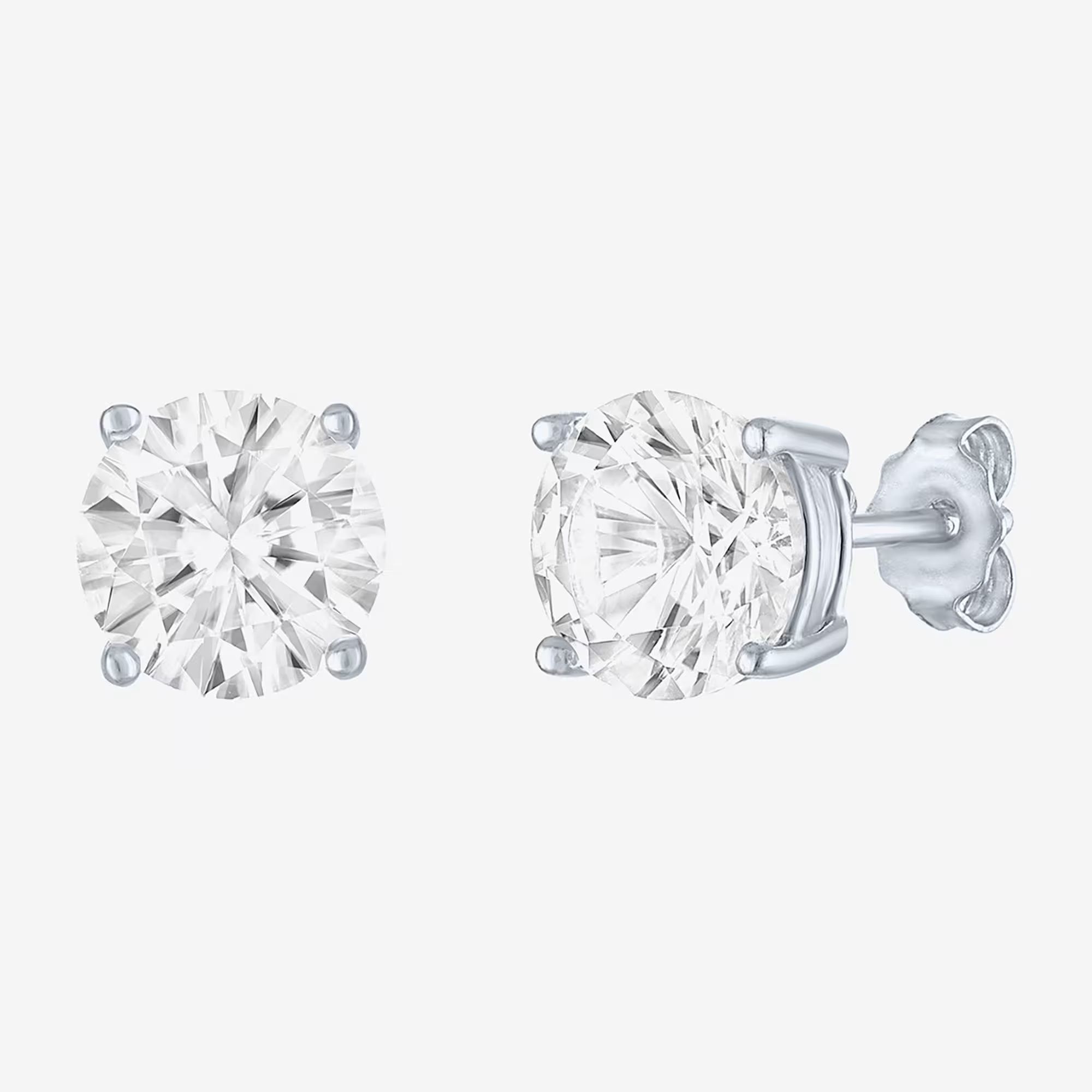 80% off on sapphire and silver stud earrings. (Image via JCPenney)