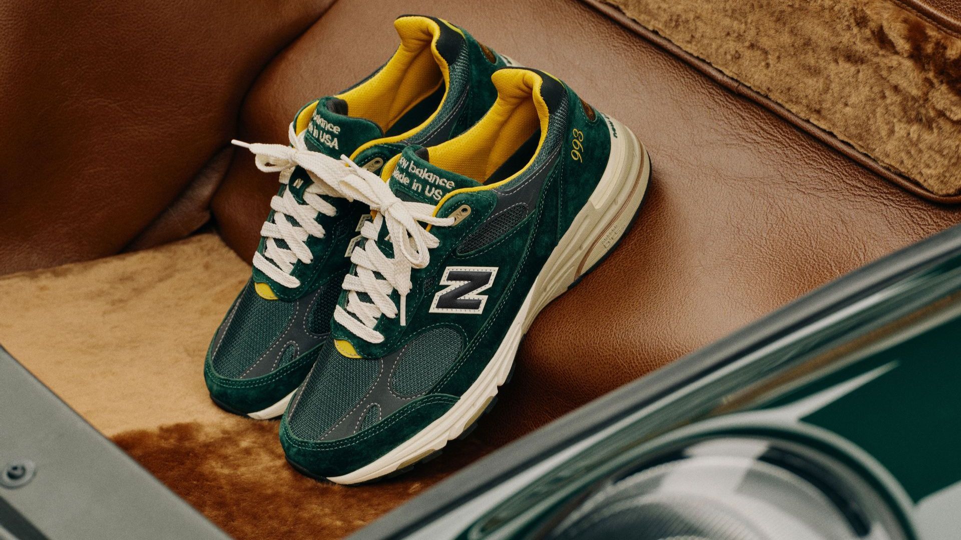 Aime Leon Dore x Porsche New Balance 993 sneakers (Image via Aime Leon Dore)