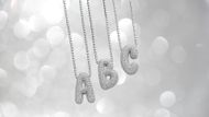 Pavé Bubble Initial Necklace (Image via Baublebar)