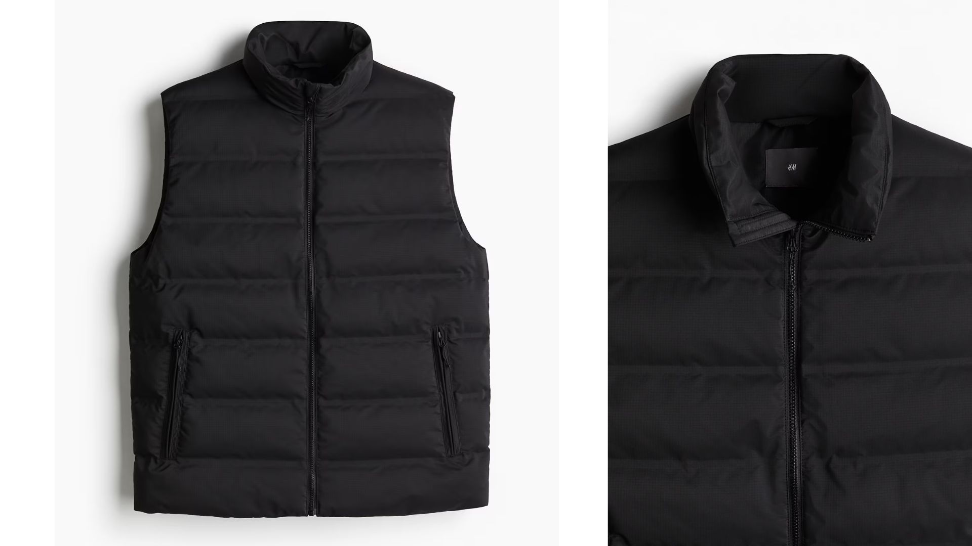 Regular Fit Water-Repellent Puffer Vest (Image via H&amp;M)