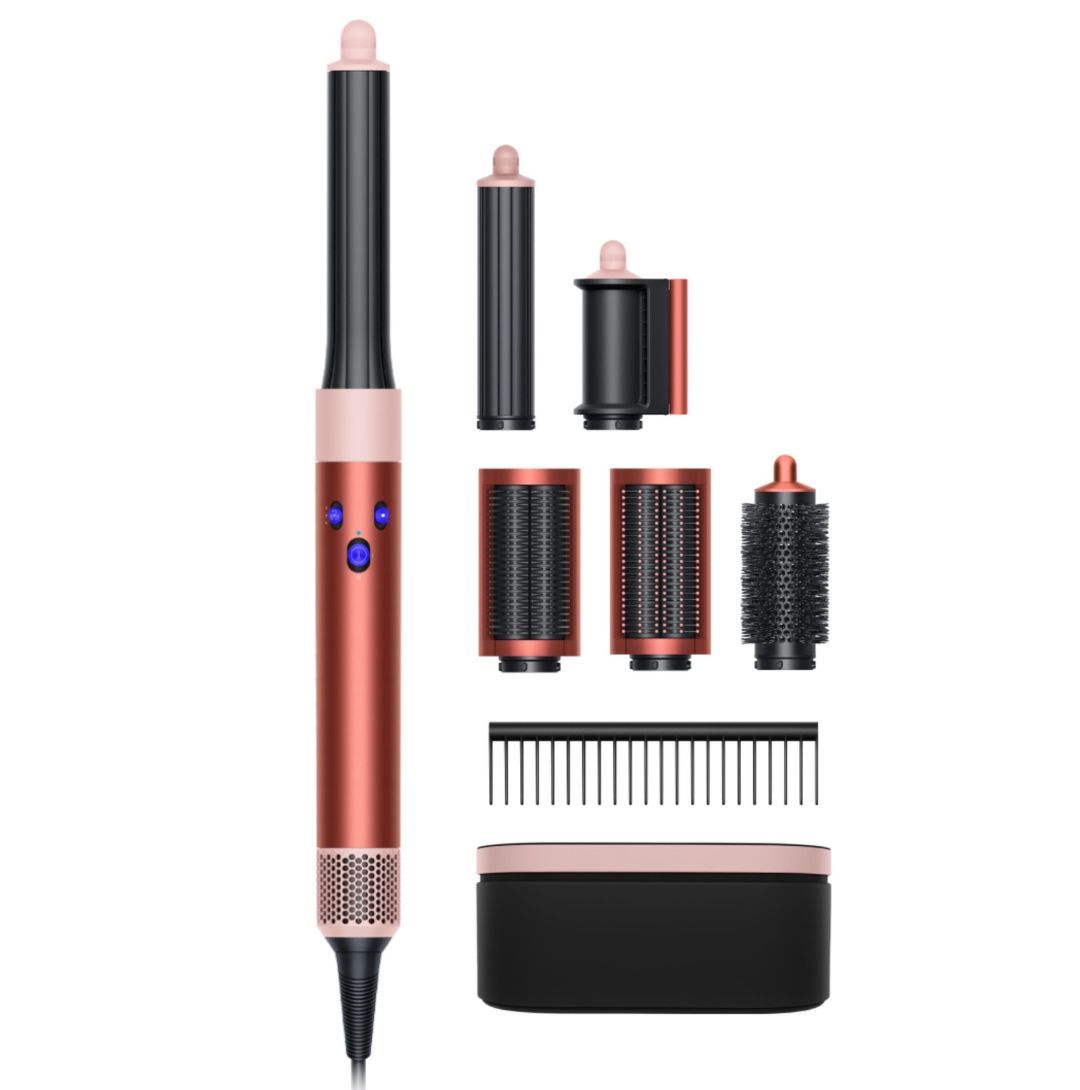 Dyson Airwrap&trade; multi-styler and dryer Straight+Wavy in Strawberry Bronze/Blush Pink (Image via Dyson)