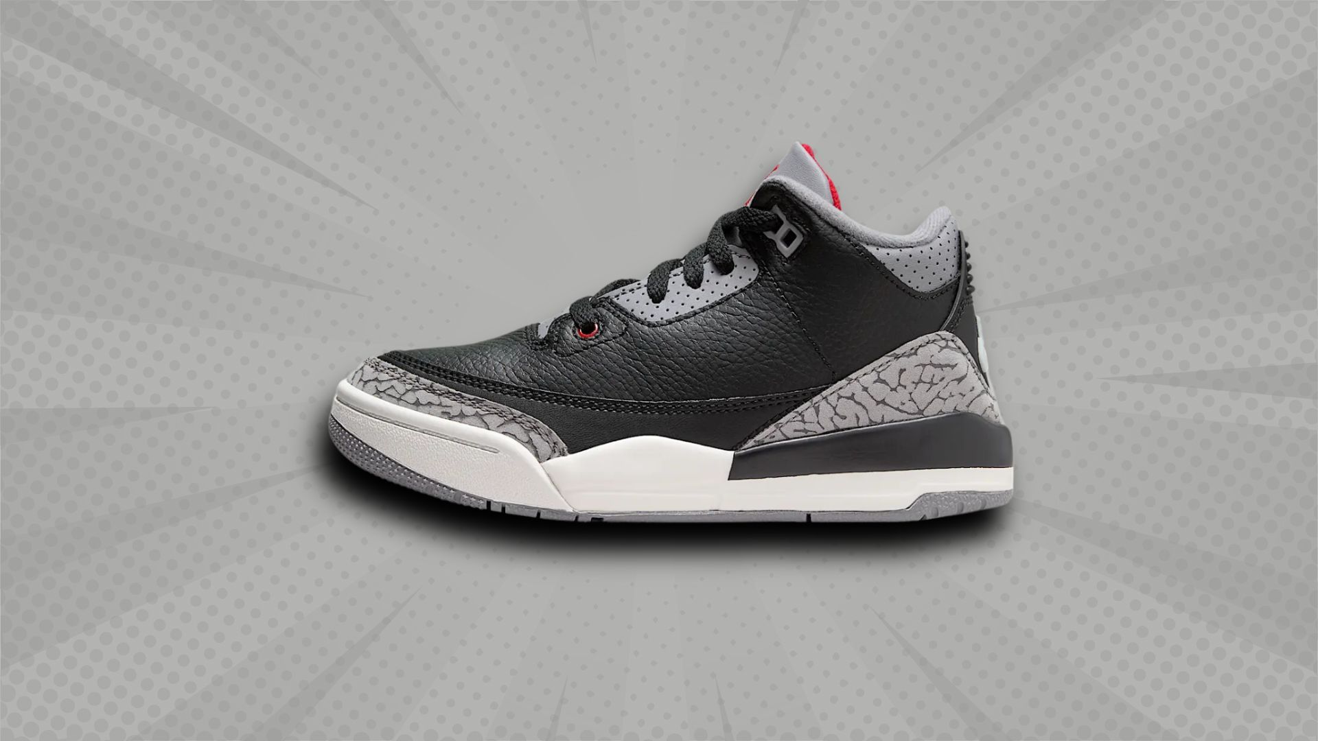 Jordan 3 Retro &quot;Black Cement&quot; Little Kids&#039; Shoes (Image via Nike)