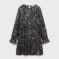 Girls' party dress for 25% off. (Image via Mango)