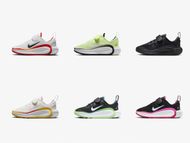 Nike Infinity Flow little kids' shoes in six colorways (Image via Nike)