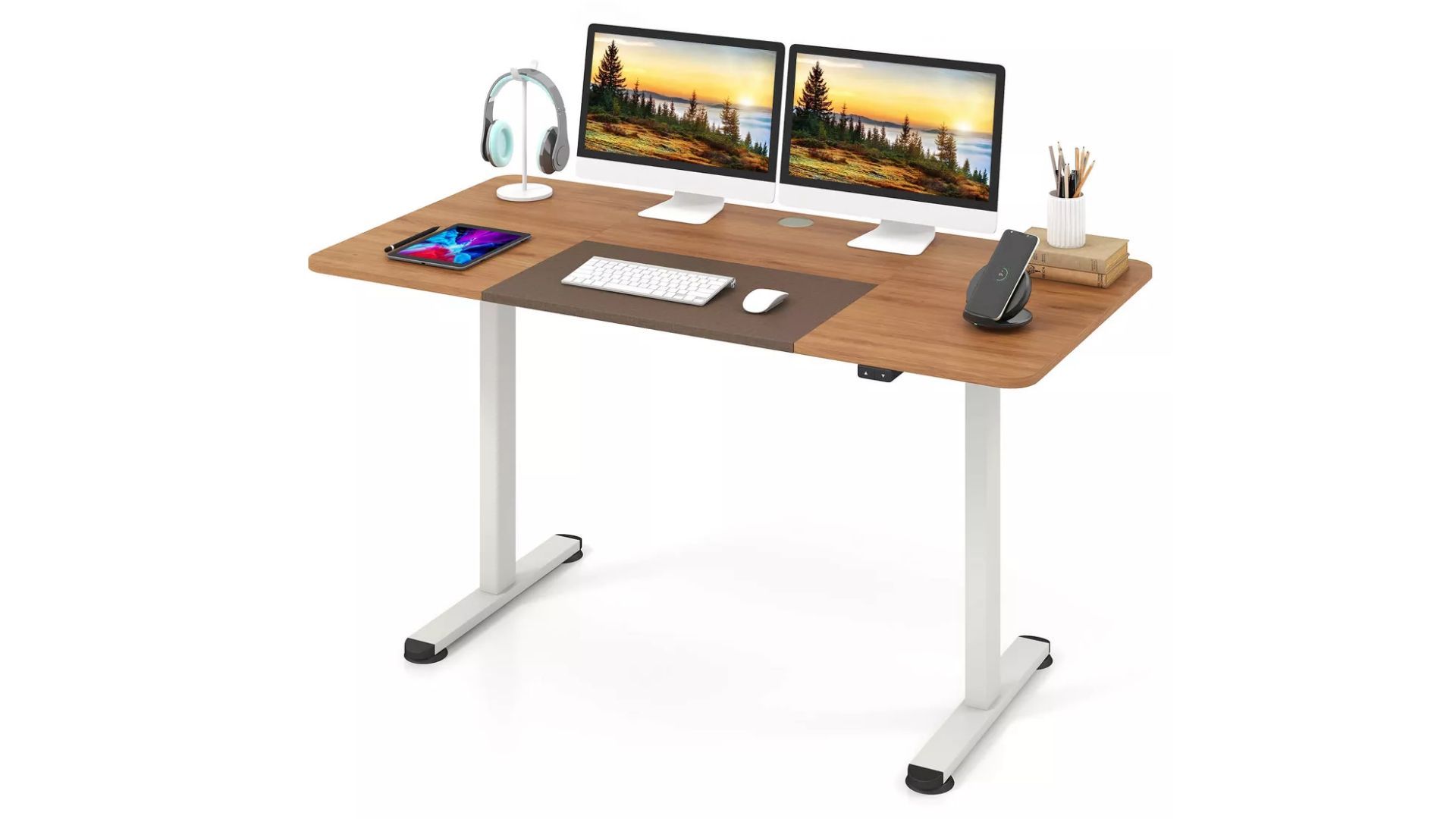 Costway Electric Height Adjustable Standing Desk (Image via Target)