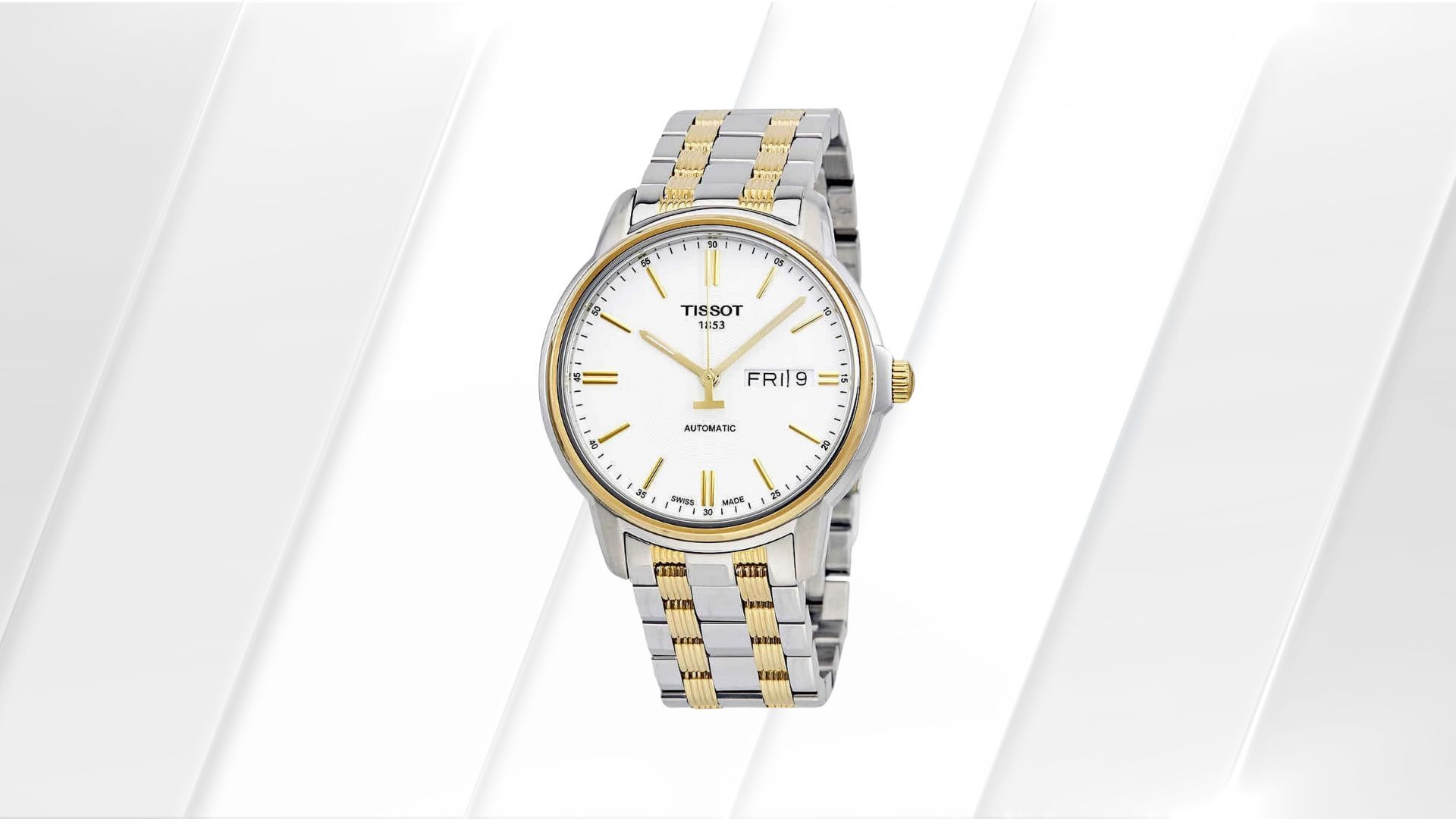 Tissot T-Classic Automatic III White Dial Men&rsquo;s Watch (Image via Walmart)