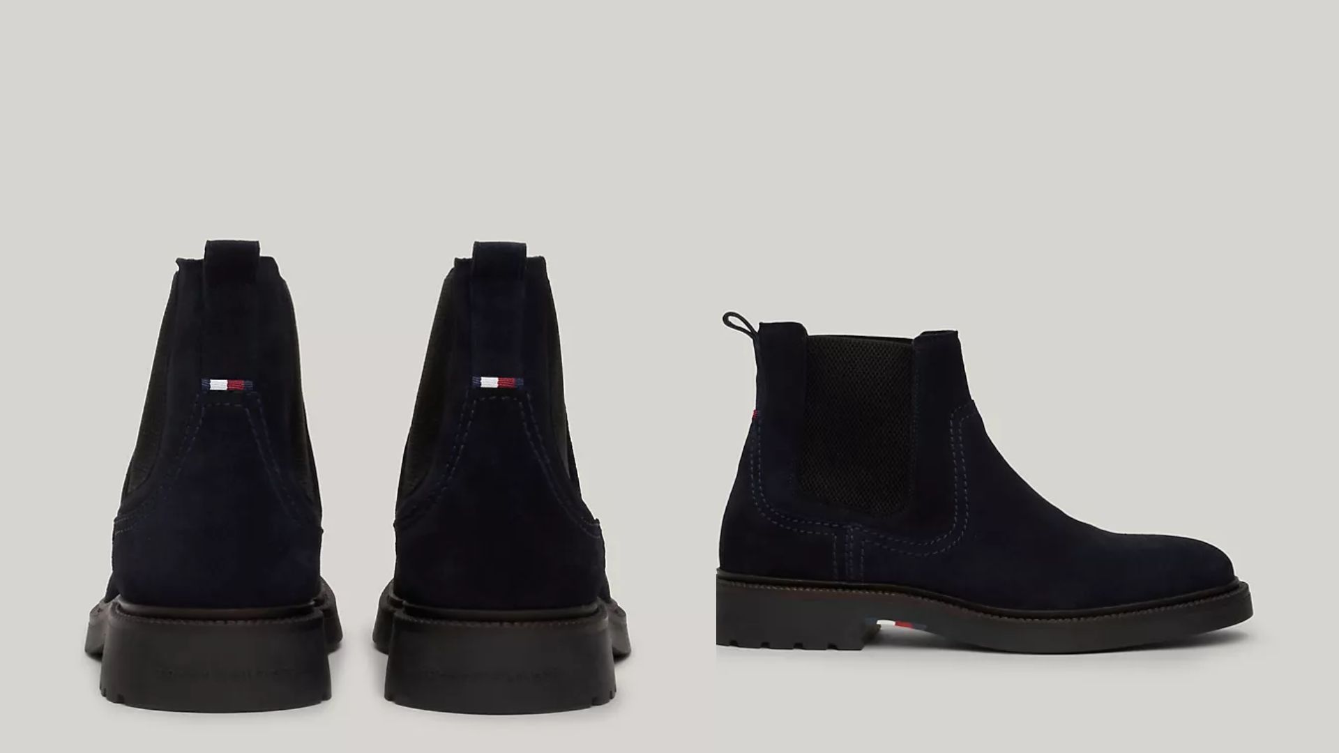 Tommy Flag Suede Chelsea Boot (Image via Tommy Hilfiger)