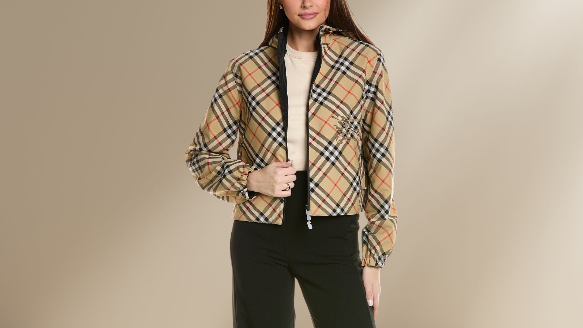 Burberry Reversible Crop Jacket (Image via Gilt)