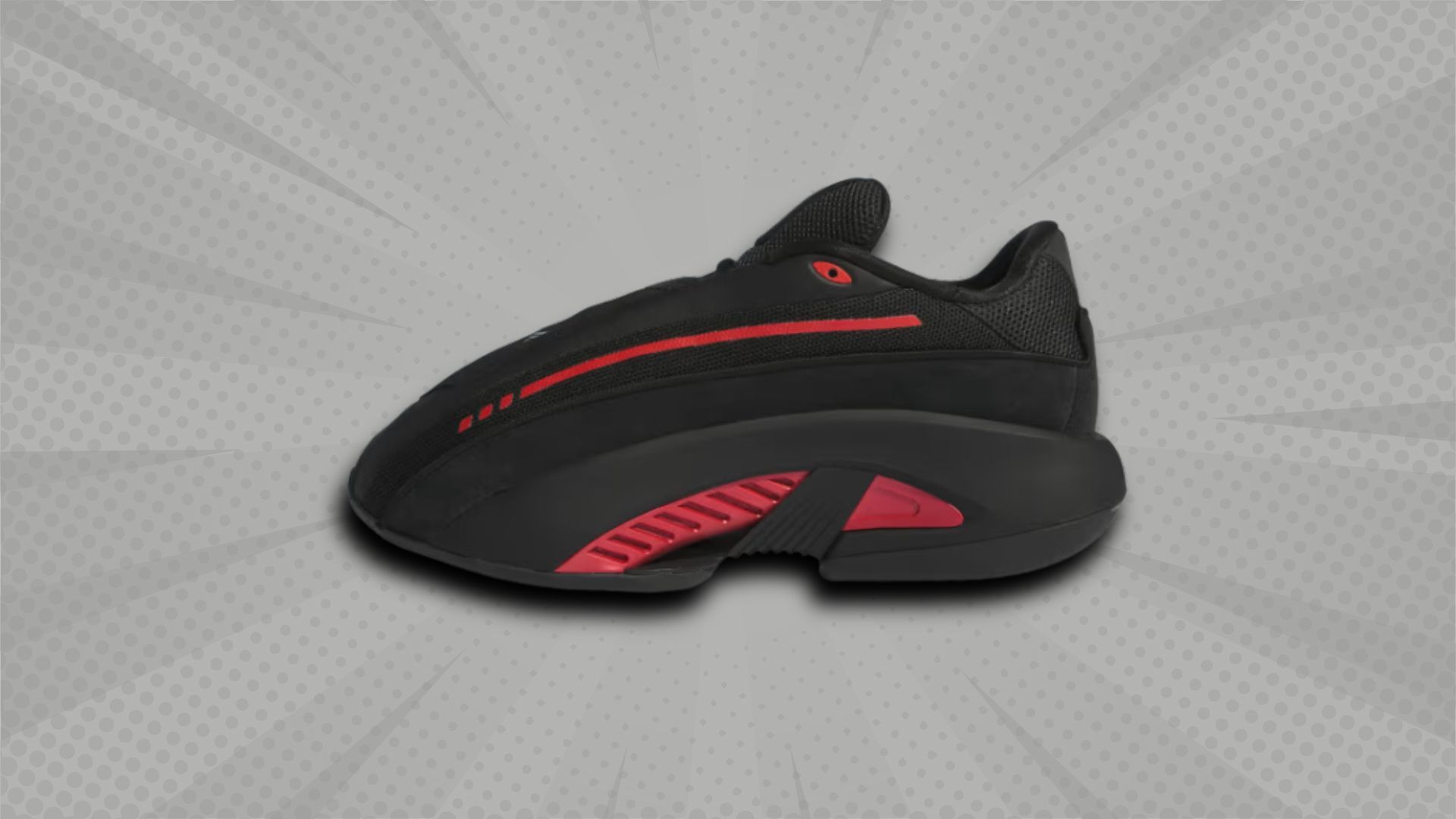 Adidas IIInfinity Shoes &quot;Core Black / Red&quot; (Image via Adidas)