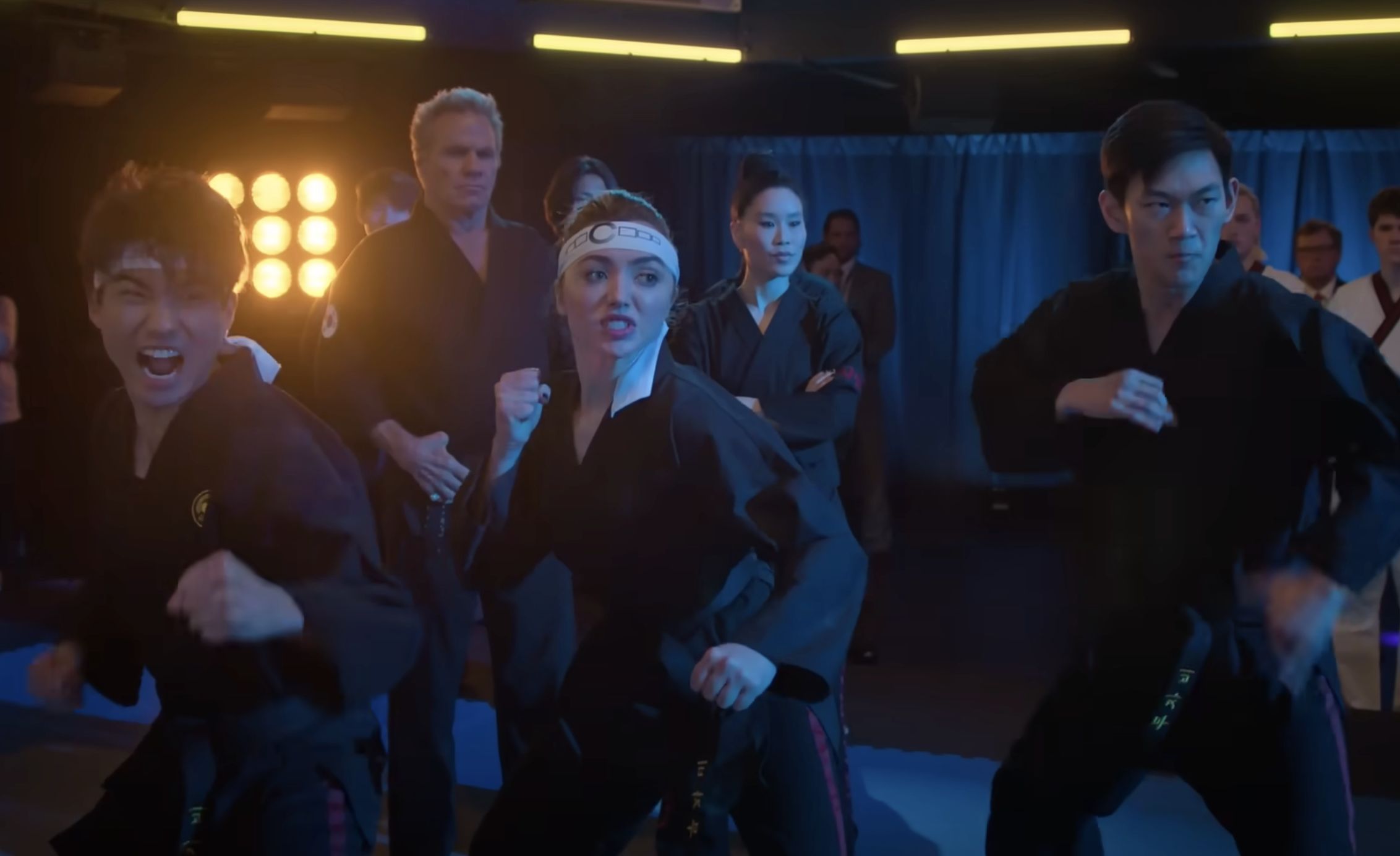 Cobra Kai Season 6 Part 2 introduces the Iron Dragons and fans want to know who their sensei is (Image via Netflix)