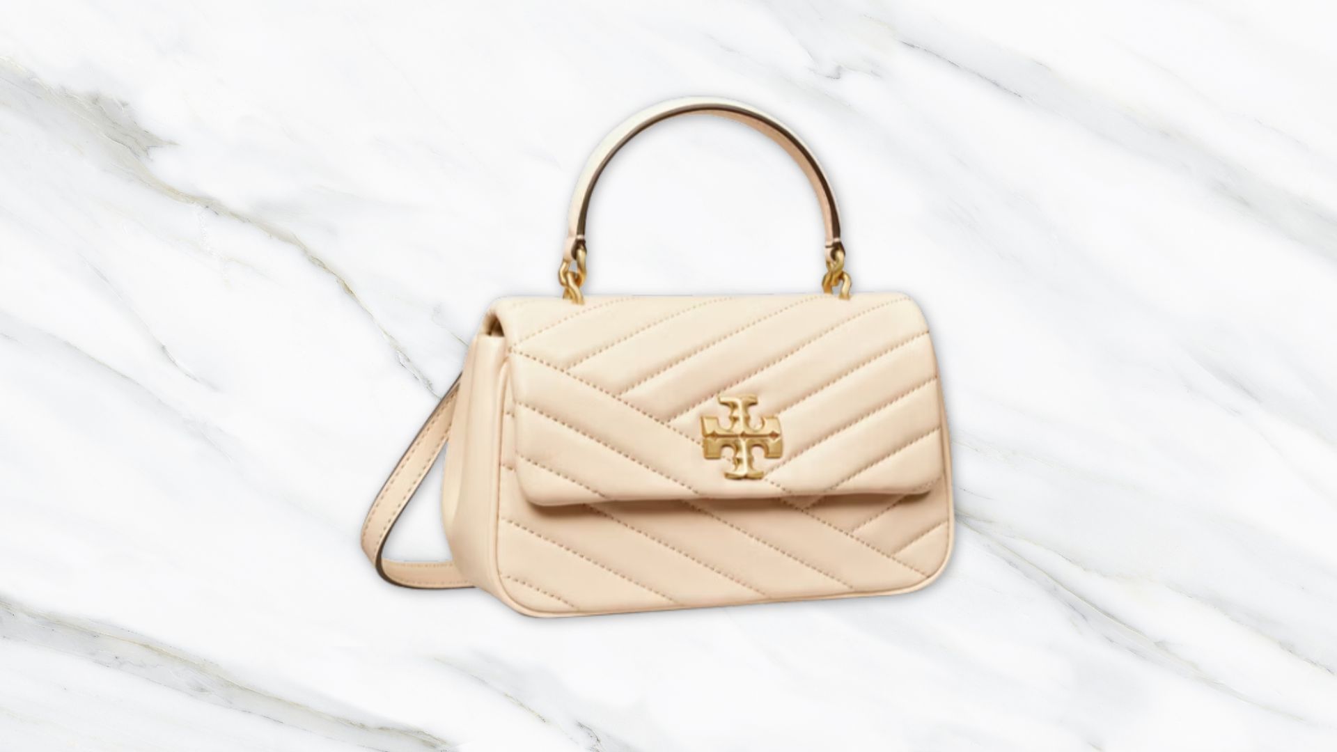 Kira Chevron Top-Handle Bag (Image via Tory Burch)