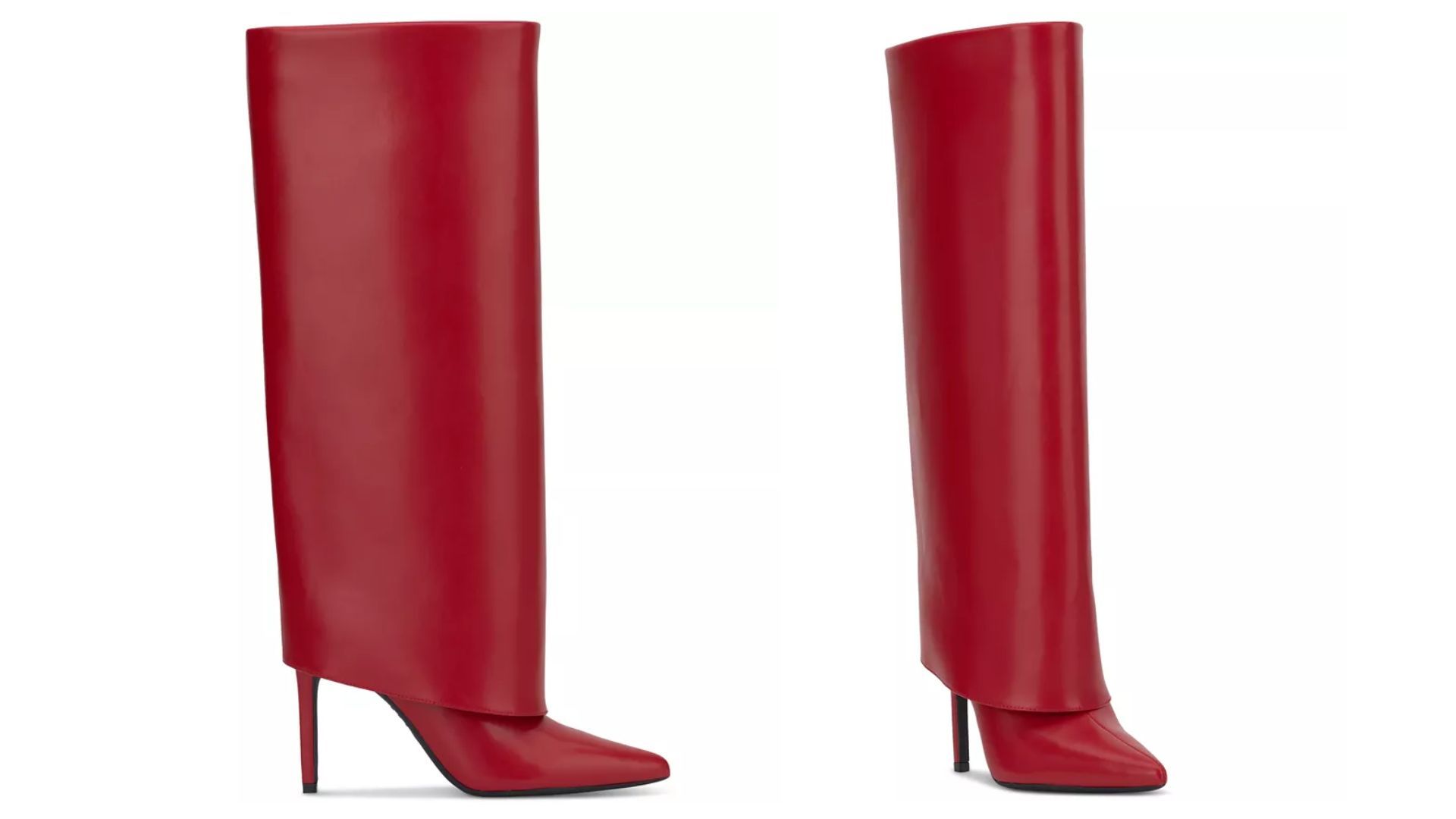 I.N.C. International Concepts Skylar Fold-Over Cuffed Knee High Boots (Image via Macy&#039;s)