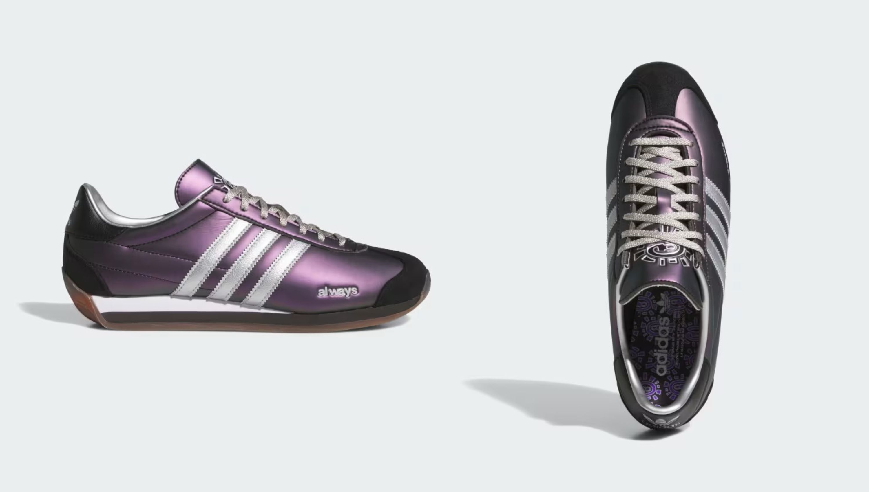 Adidas Country x Always Shoes (Image via Adidas)