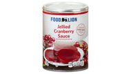 Food Lion Jellied Cranberry Sauce (Image via foodlion.com)