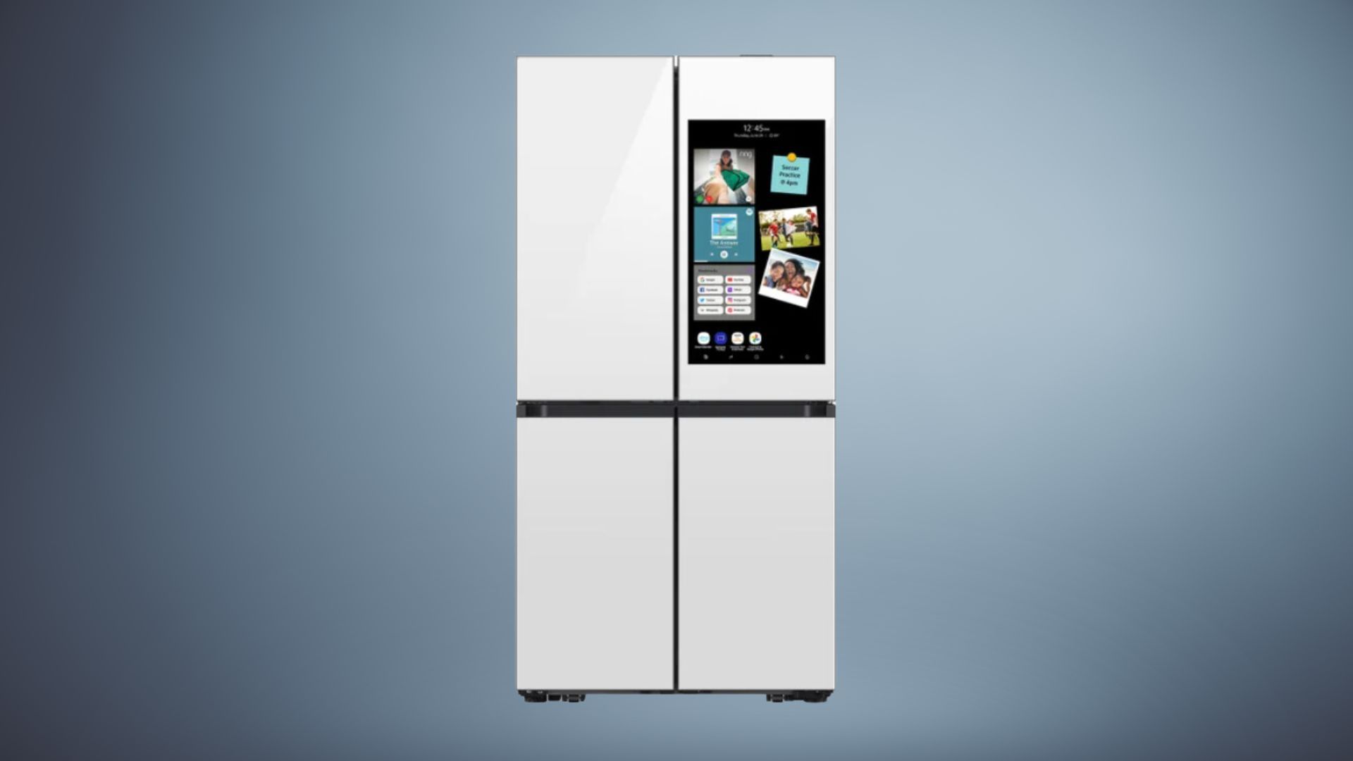 Samsung 23 cu. ft. Counter Depth Bespoke 4-Door Flex Refrigerator with AI Family Hub+ and AI Vision (Image via Costco)