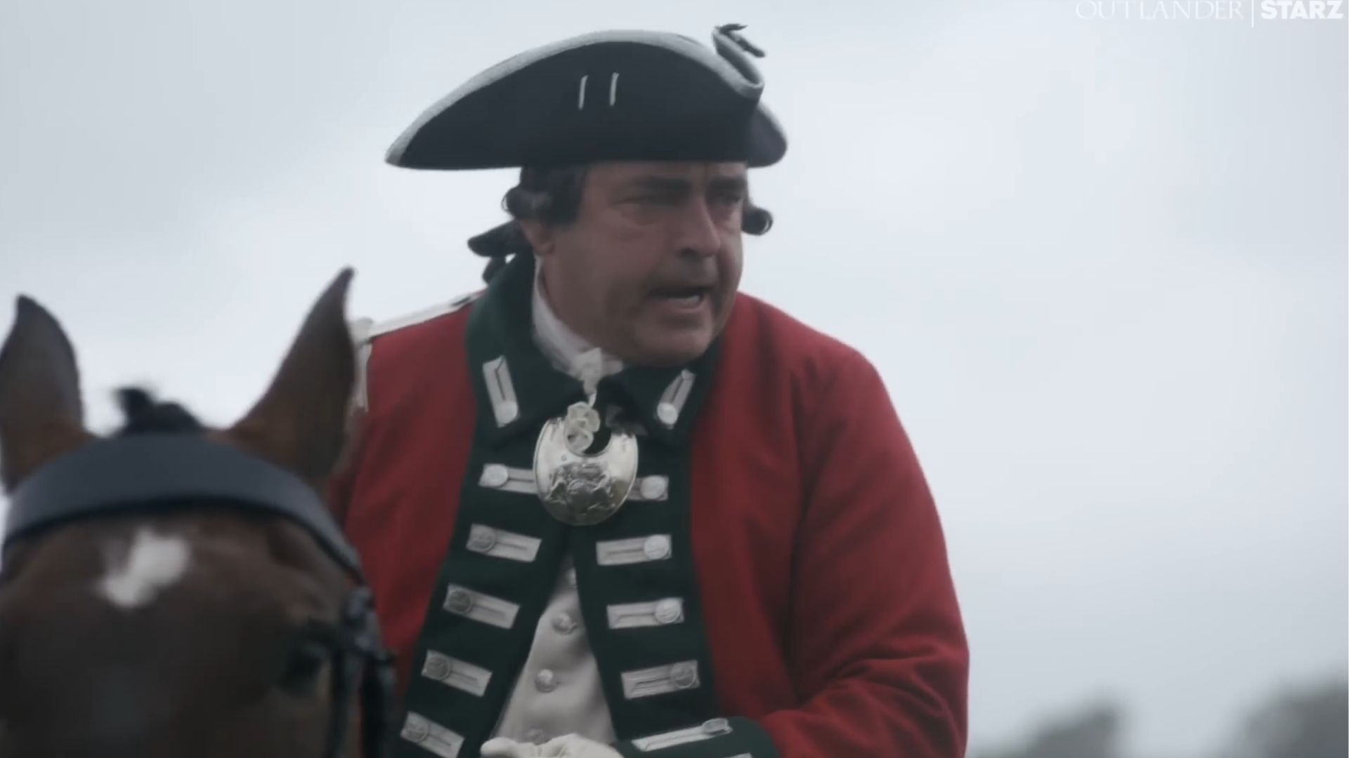 Angus MacFadyen as General Simon Fraser (Image via Starz)