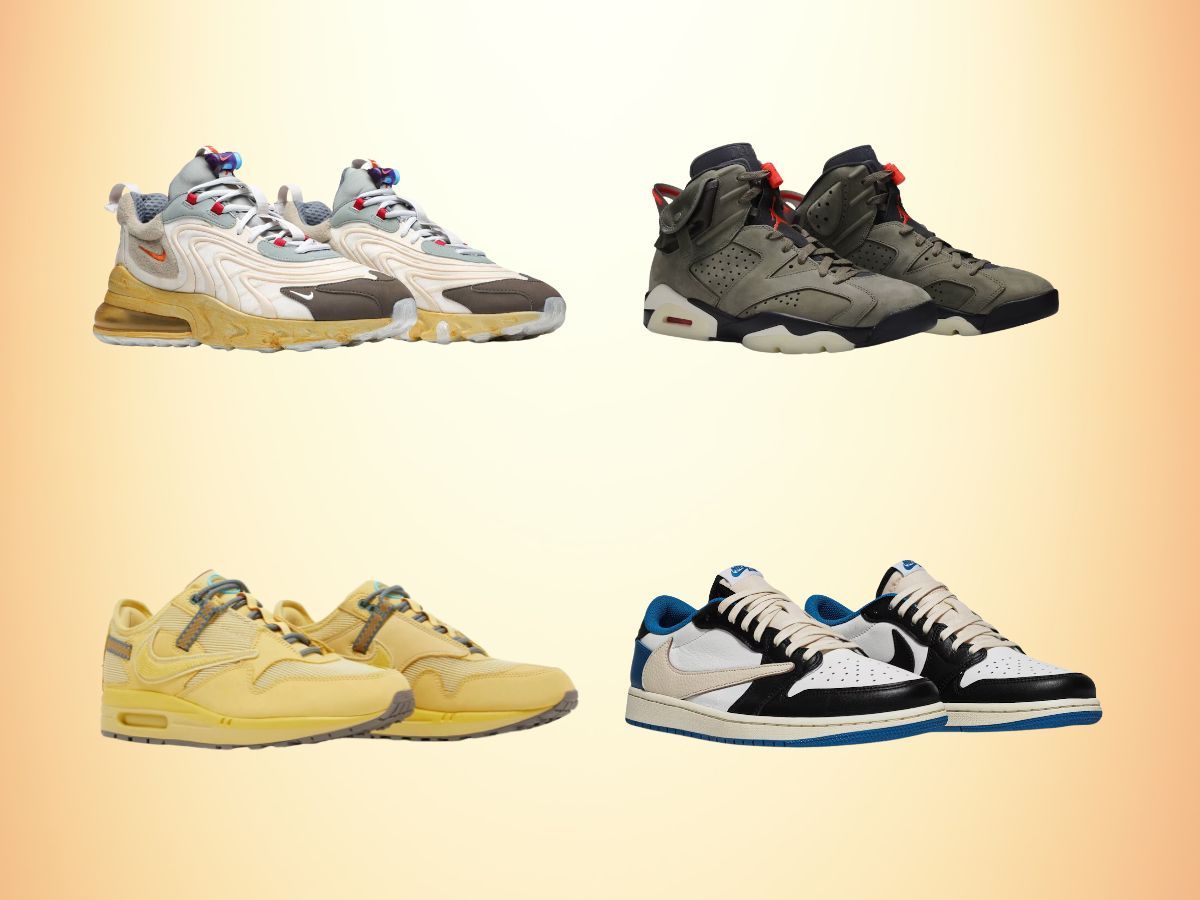 7 best Travis Scott sneakers of all time (Image via Novelship)