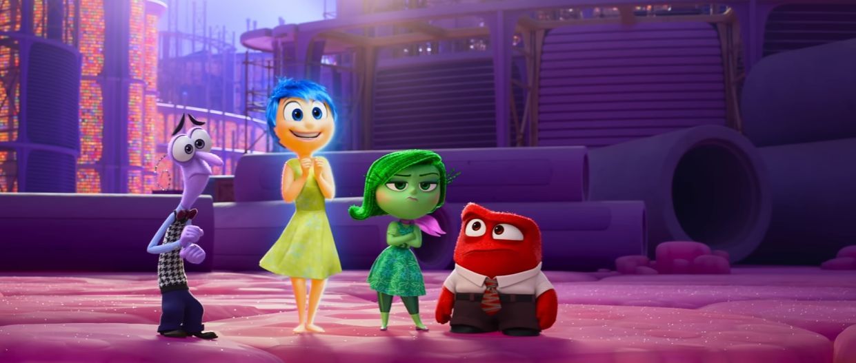 Meet Joy, Fear, Disgust, and Anger inside Riley&#039;s mind! / Image Source: Pixar