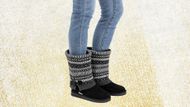 MUK LUKS Women's Janie Cozy Sweater Boot (Image via Walmart)