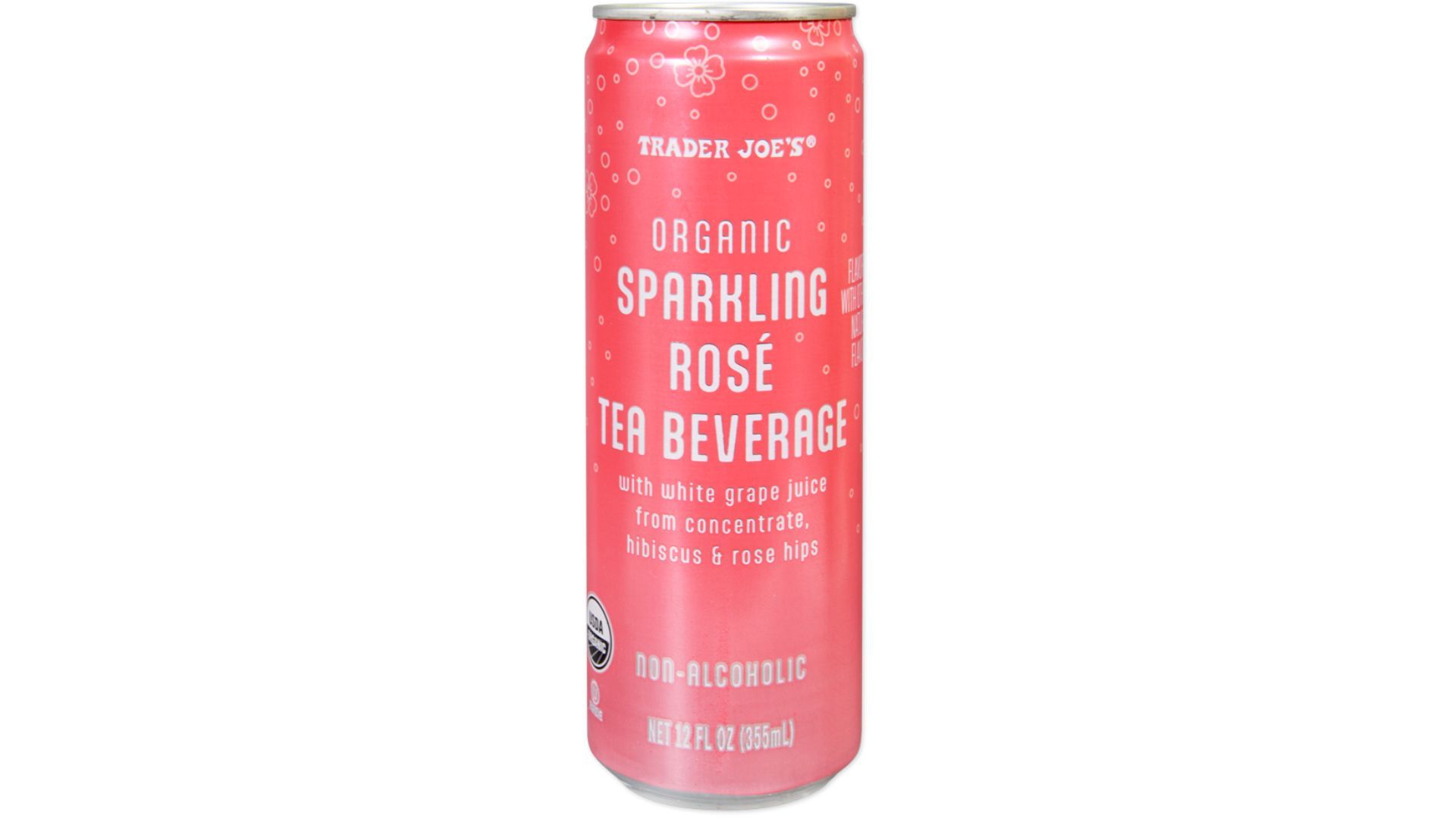 Organic Sparkling Rose Tea Beverage (Image via Trader Joe&#039;s)