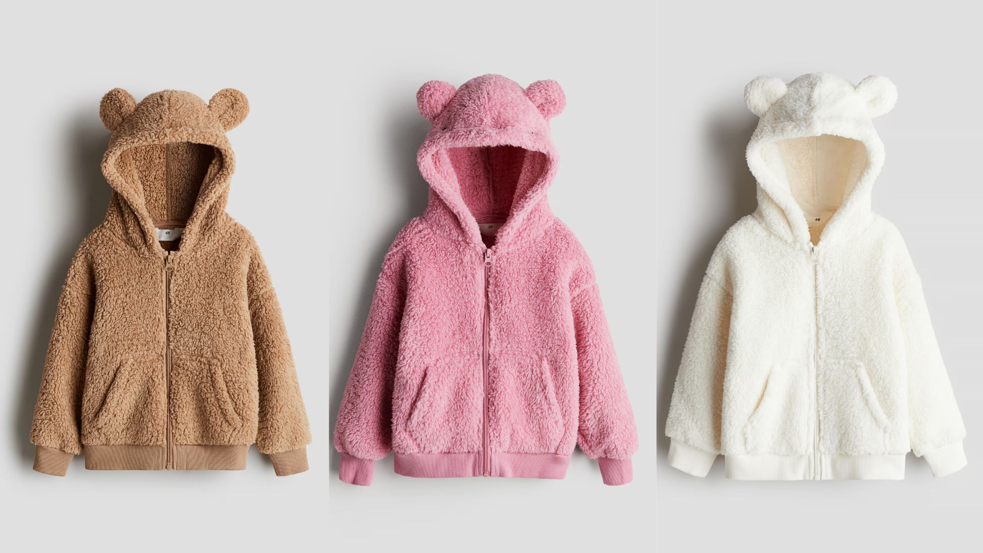 Hooded Teddy Fleece Jacket (Image via H&amp;M)