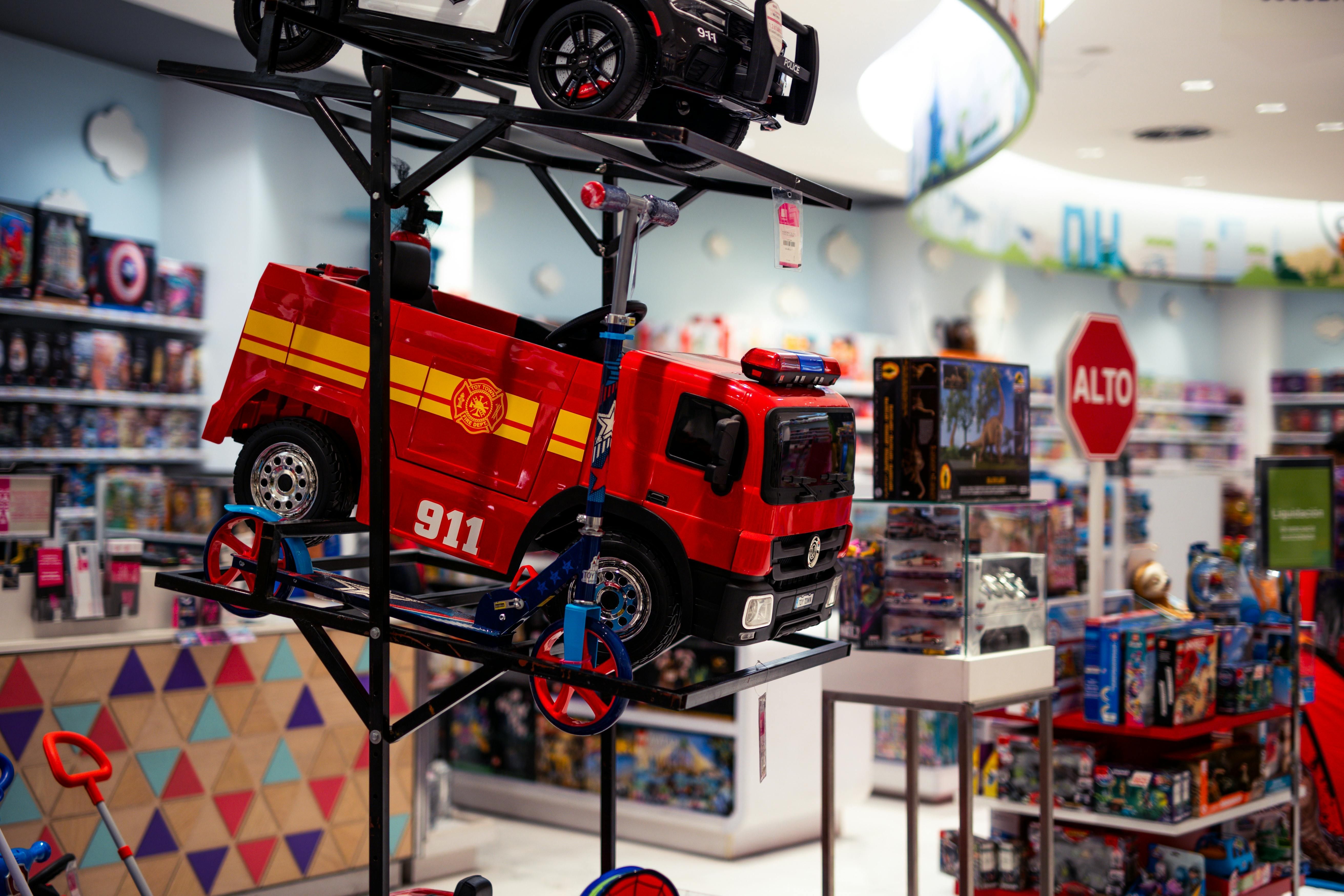 Firetruck in Toys Store (Image via Pexels / Ludovic Delot)