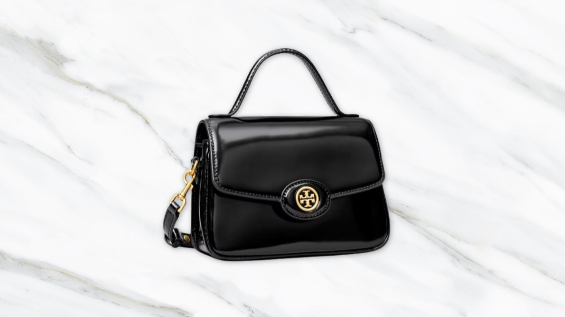 Robinson Spazzolato Small Top-Handle Bag (Image via Tory Burch)