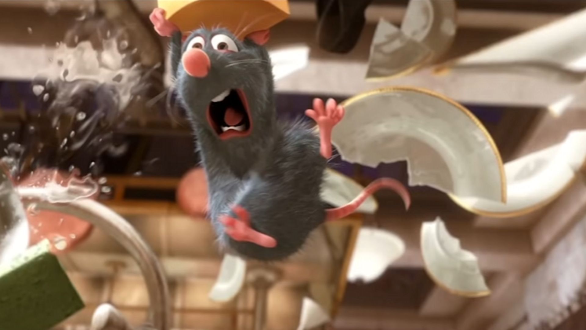 Remy&#039;s culinary dreams take a chaotic turn in &quot;Ratatouille&quot; / Image Source: Rotten Tomatoes Classic Trailers