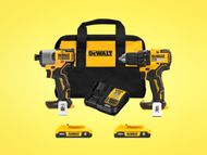DEWALT Brushless Power Tool Combo Kit (Image via Lowe's)