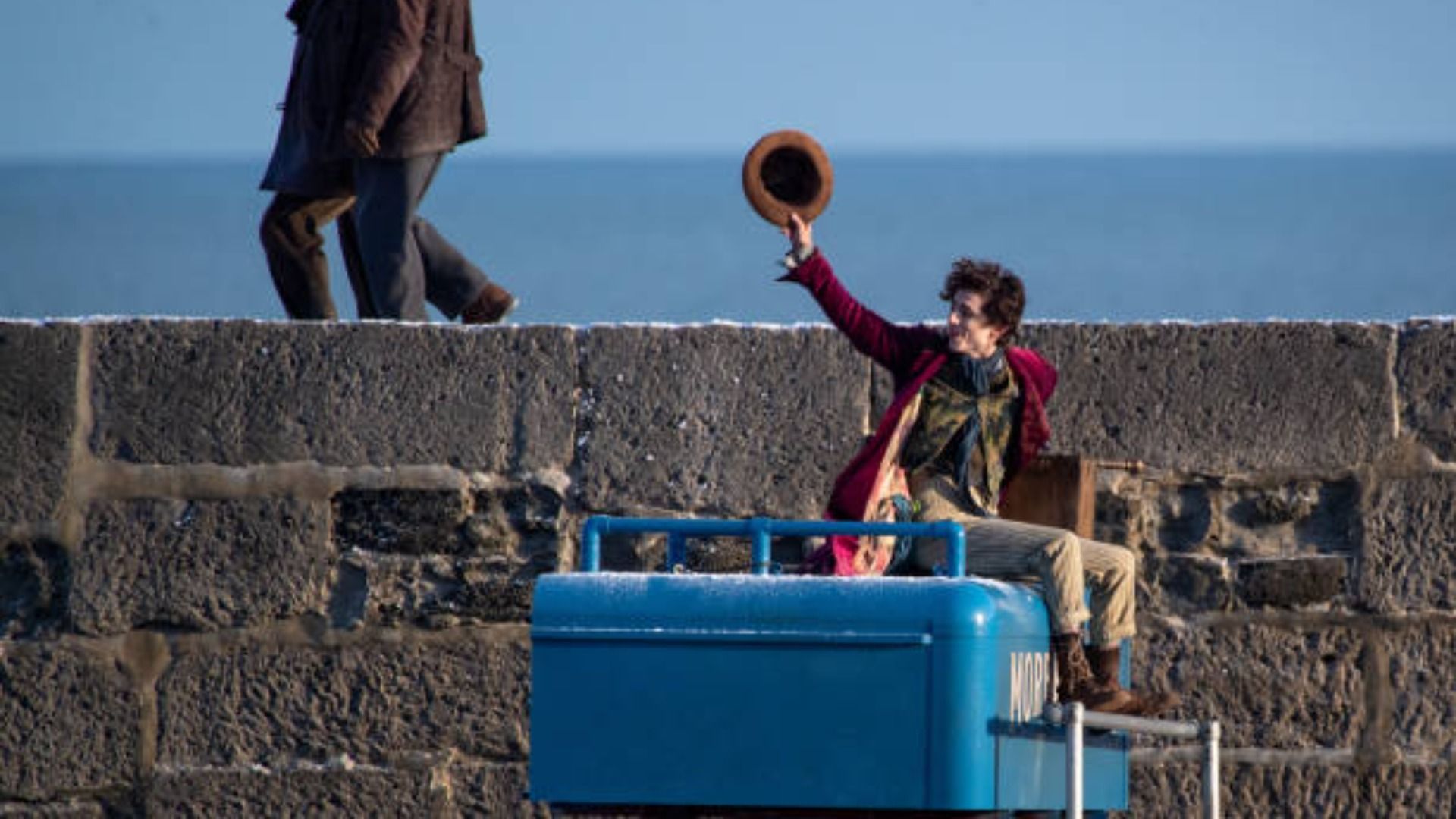 Timoth&eacute;e Chalamet is seen as Willy Wonka / Image Source: Getty