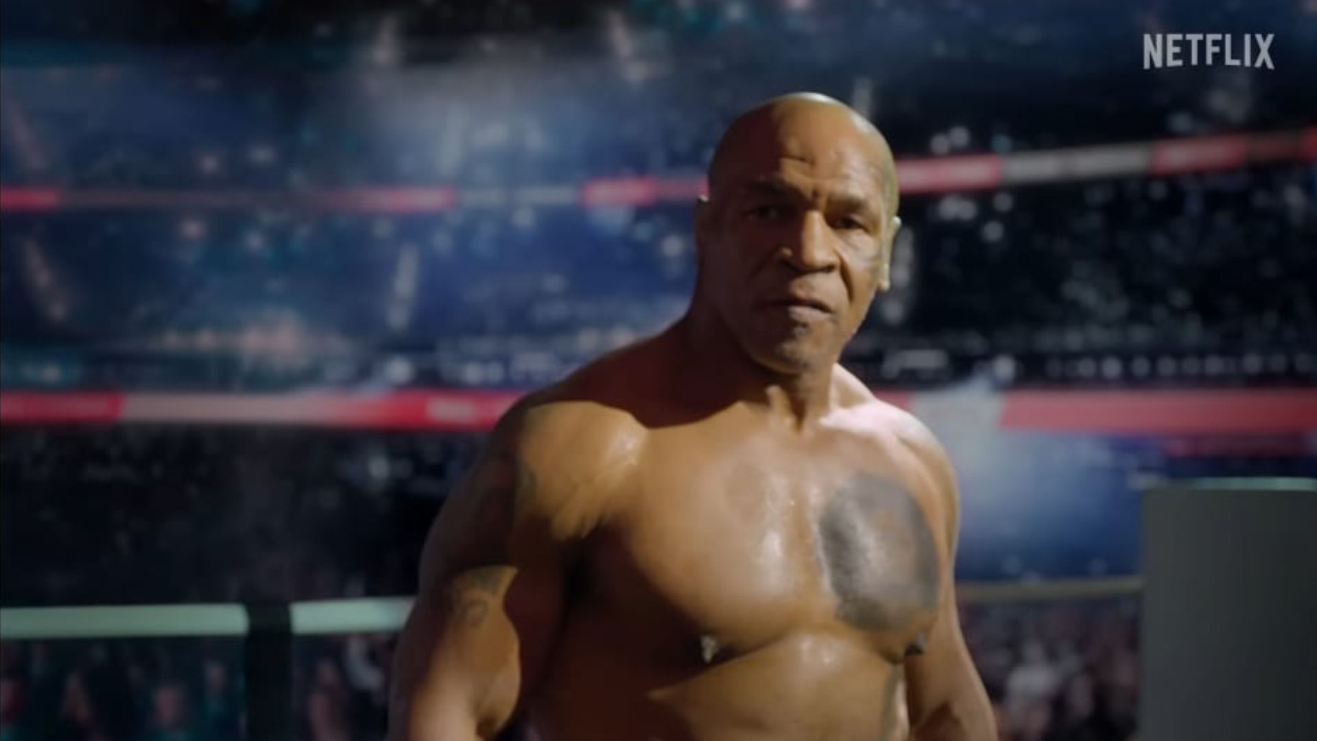 People believe the match was fixed as Mike Tyson did not throw an uppercut | Image Source: Netflix