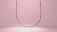Italian Gold 14k Rose Gold Necklace 16” Perfectina Chain (Image via Macy’s)