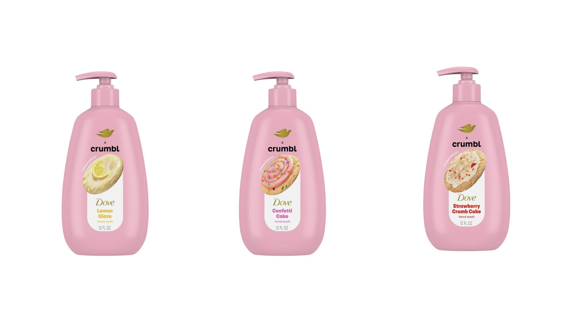 Crumbl x Dove Hand Wash (Image via Walmart)