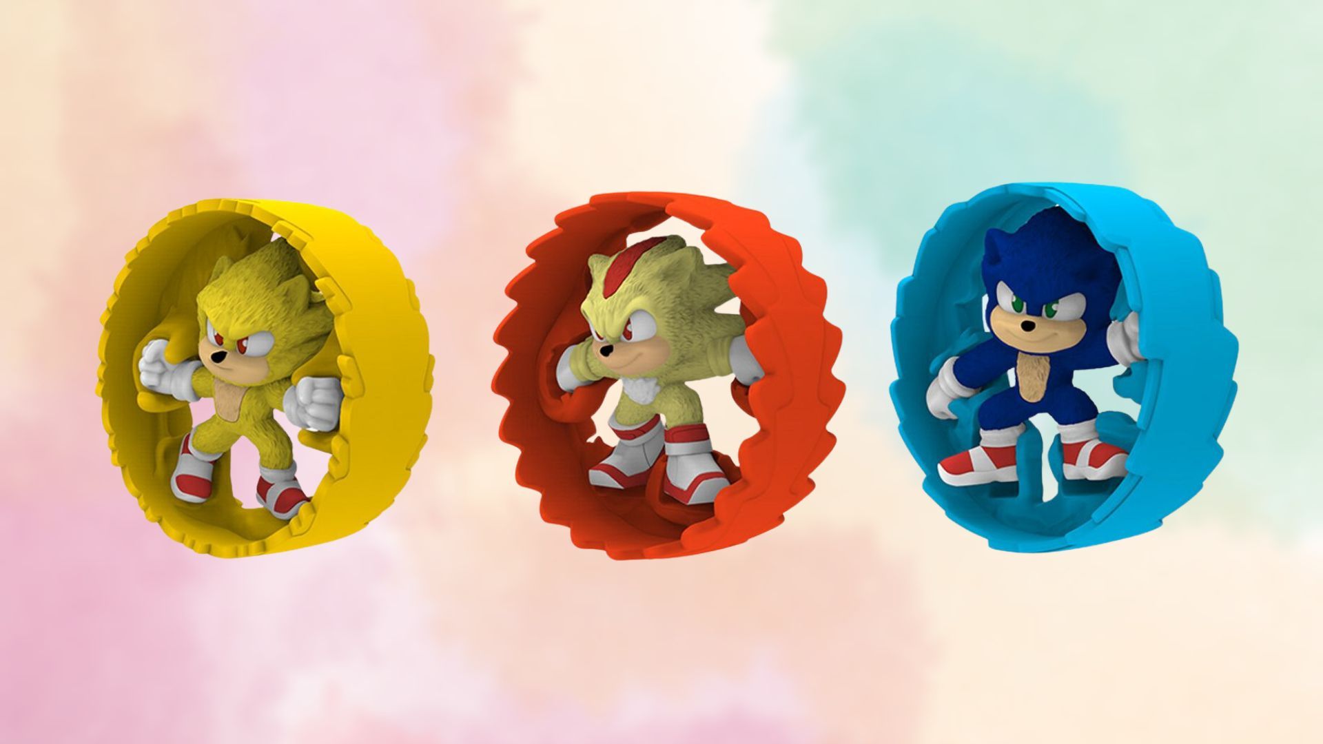 Sonic the Hedgehog 3 Happy Meals are being sold to celebrate the release of the third installment of the animated movie on December 20, 2022 (Image via McDonald&rsquo;s)