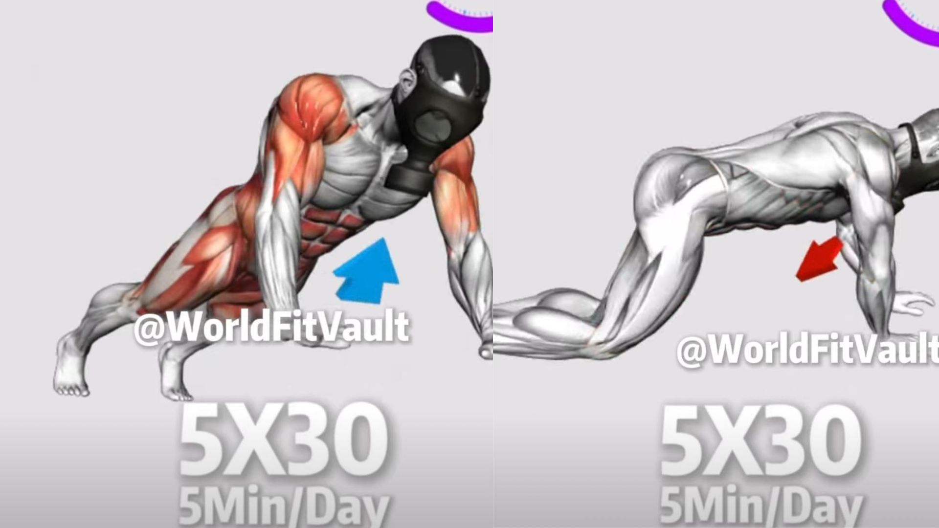 5x30 5min/day trend (Image via YouTube/ WorldFitVault)