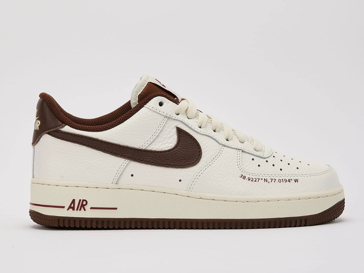 Nike Air Force 1 Low &ldquo;Howard University&rdquo; (Image via DTLR)