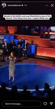 Hannah Berner's Instagram story clarifies that it was before everything happened. (Image via Instagram/@hannahberner))