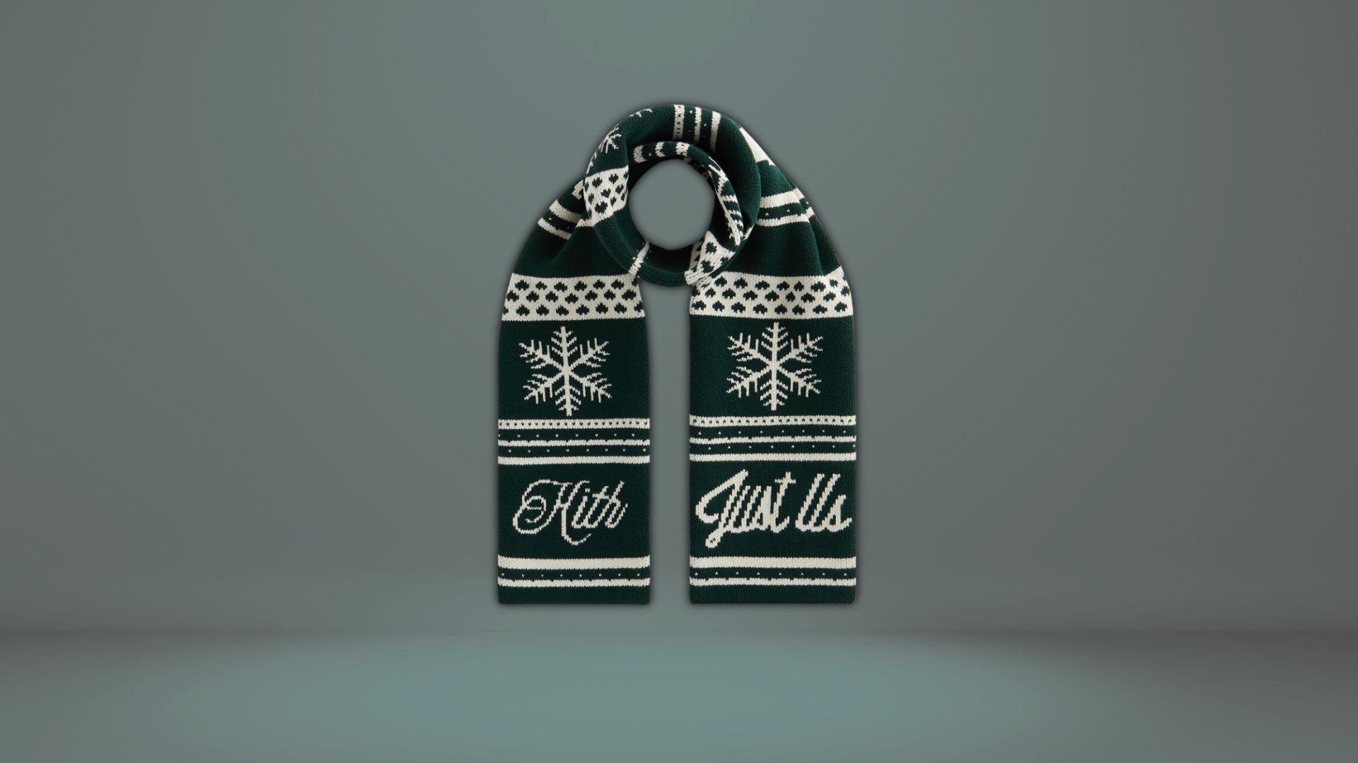 Kithmas Fairisle Scarf (Image via kith)